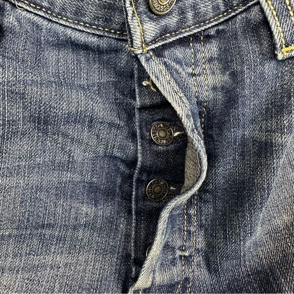 Levis 501XX Jeans Mens 32x32‎ Blue Denim Straight Leg Button Fly Paint Splatter - Picture 4 of 15